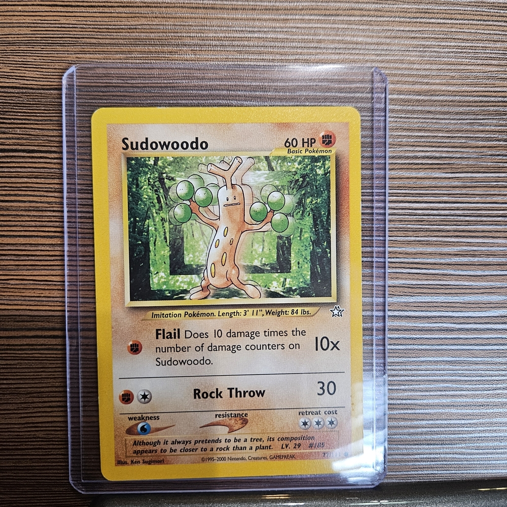 Pokemon Sudowoodo 77/111 Neo Genesis Card